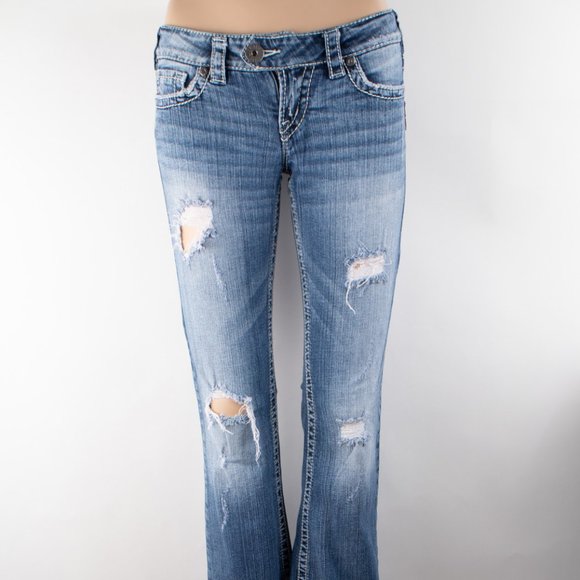 Silver Jeans Tuesday Bootcut 25 (27 X 30) Women's Denim Jeans Medium Wash - Picture 1 of 13